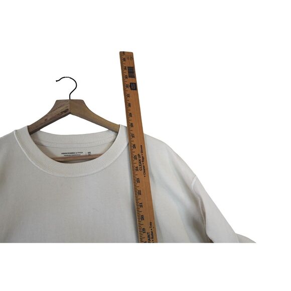 Abercrombie & Fitch Oatmeal Cream Cropped Premium Essentials Tee XXL - Picture 7 of 8